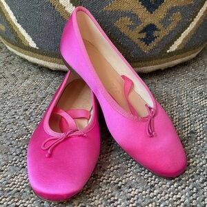 J CREW Elastic Mary Jane Flats in Satin
